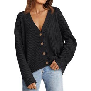 Oversized Knit Cardigan – Lightweight Open Front Sweater for Women